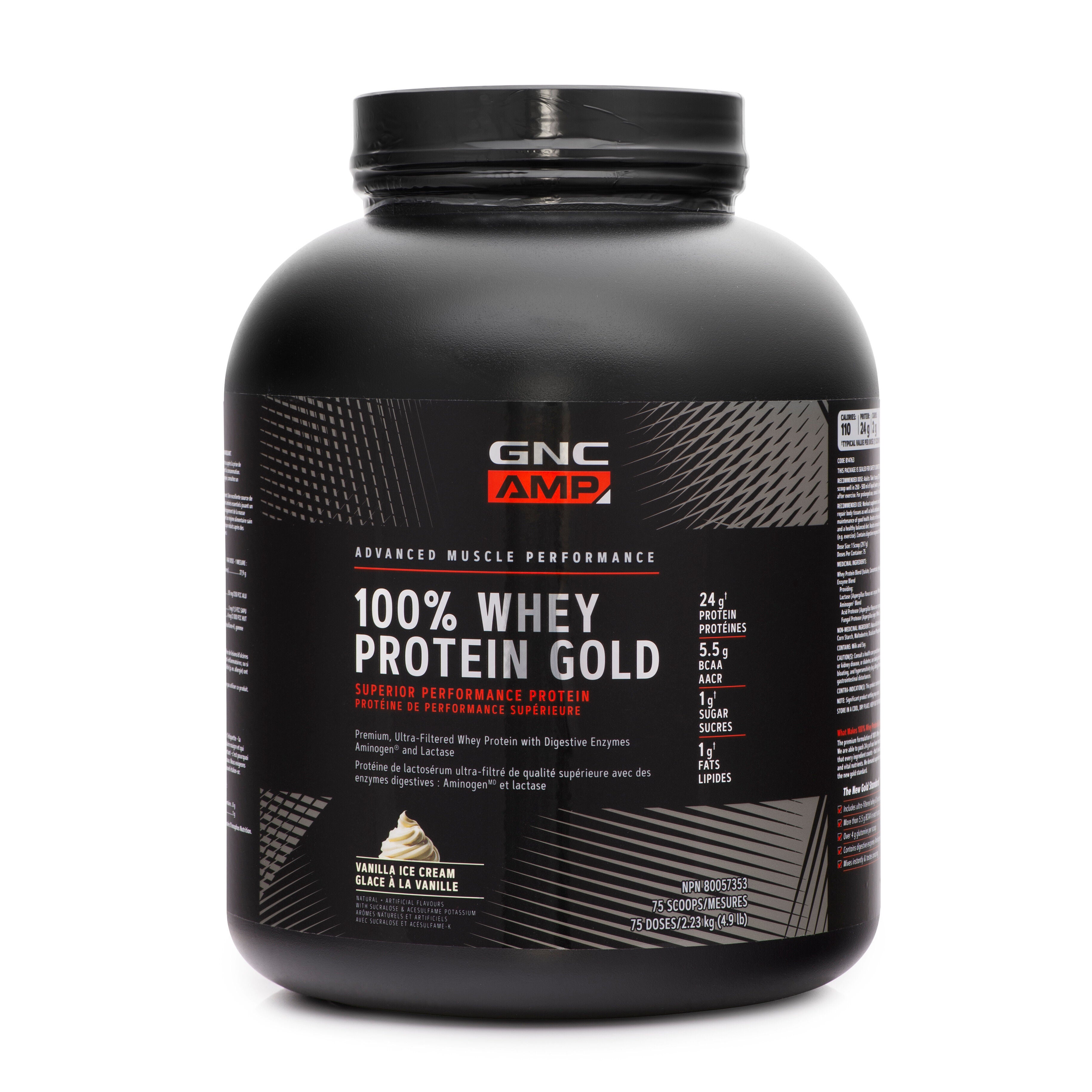 100% Whey Protein Gold - Vanilla Ice Cream Vanilla Ice Cream | GNC